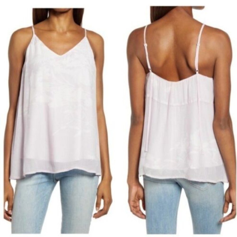 All Saints Ally Futurae Camisole tank Top purple floral